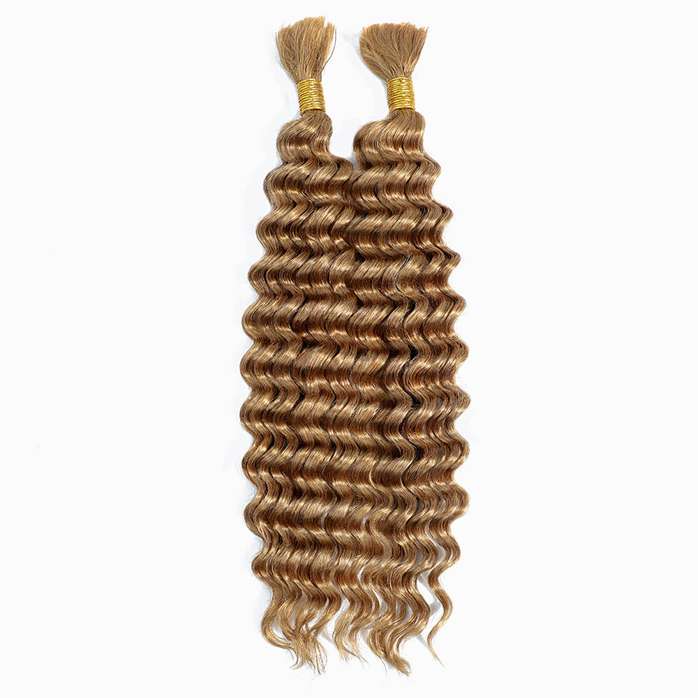 Newmiss Deep Wave Braiding Bulk Hair – Easy Installation Curly Human Hair for Protective Hairstyles