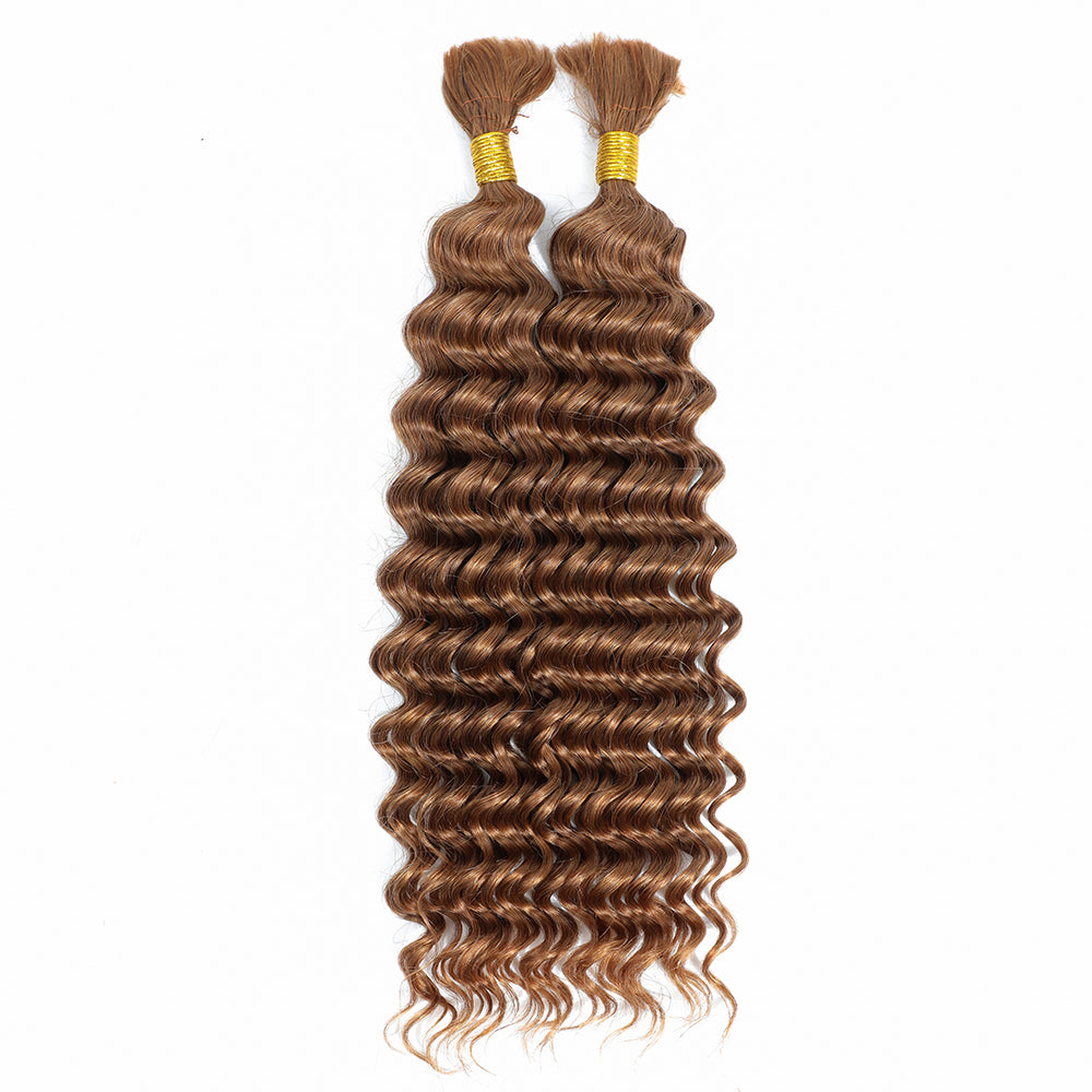 Newmiss Deep Wave Braiding Bulk Hair – Easy Installation Curly Human Hair for Protective Hairstyles