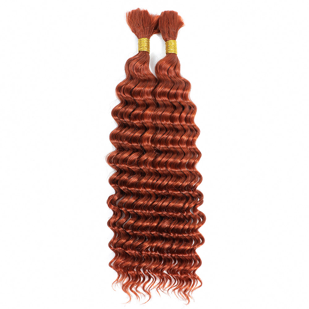 Newmiss Deep Wave Braiding Bulk Hair – Easy Installation Curly Human Hair for Protective Hairstyles