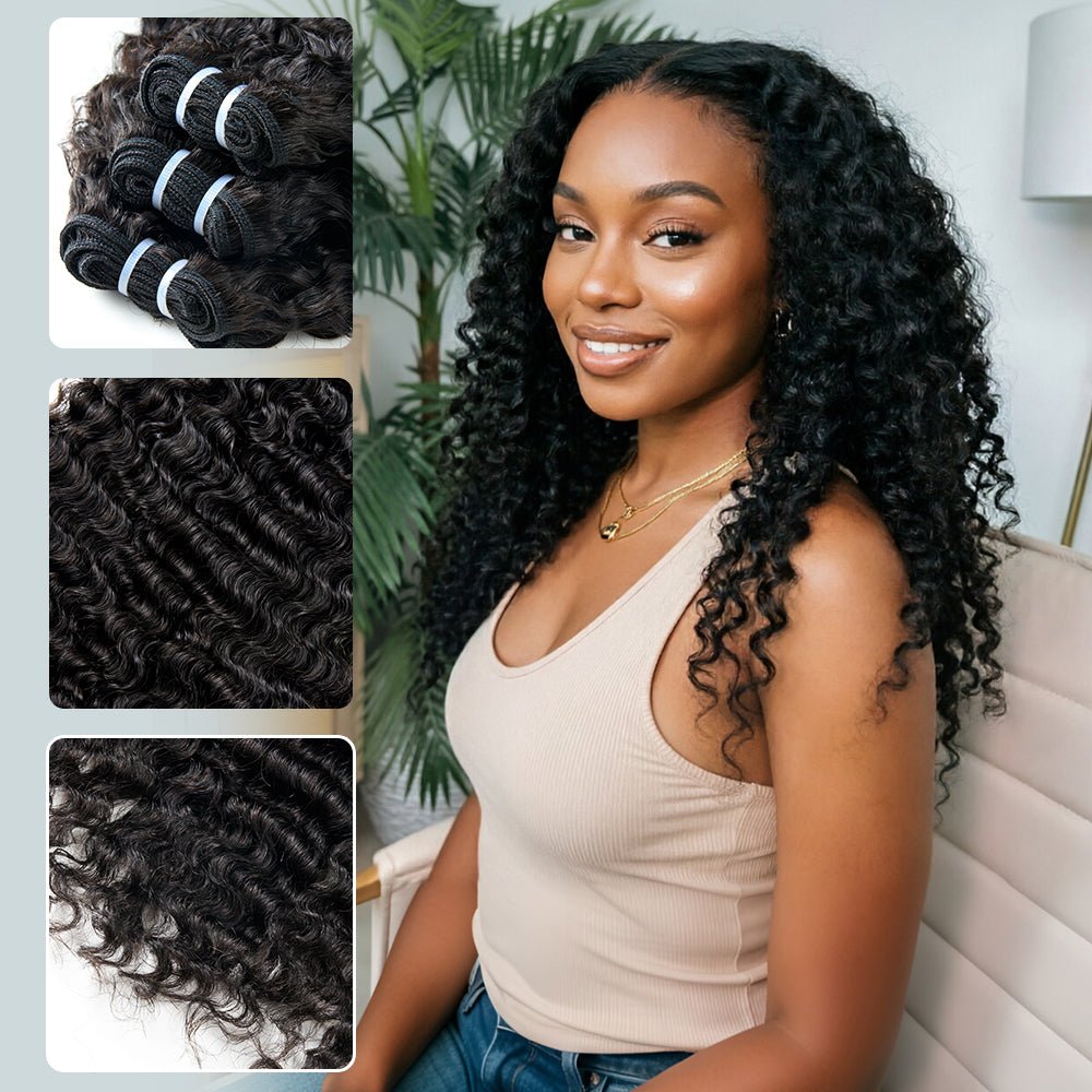 NEWMISS 15A Grade Raw Virgin Burmese Curl Human Hair - 3 Bundles Deal - newmiss hair