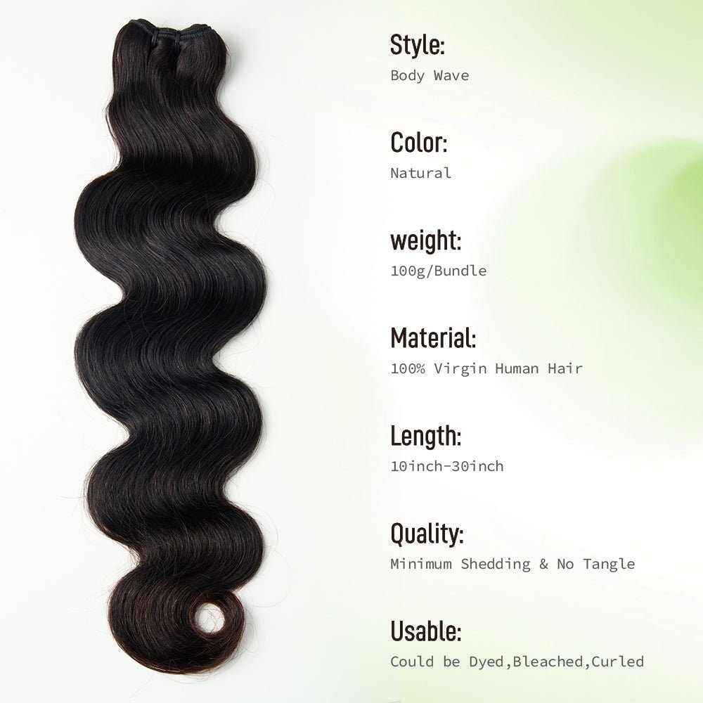 NEWMISS Human hair Bundles 15A Grade Burmese Hair Body Wave Raw Vrigin Hair Natural Color - newmiss hair