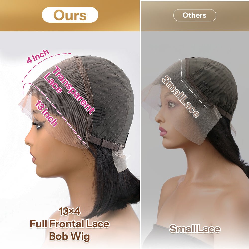 Newmiss Natural Black 180% Density Short Bob Wigs for Black Women - newmiss hair